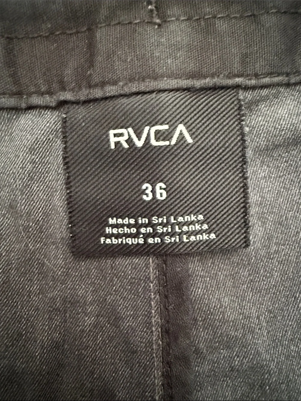 ✨RVCA Men's Washed Gray Flat Front Casual Shorts